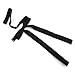 TopTie Black Satin Western String Bow Tie