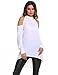 Soteer Womens Casual Cold Shoulder T-Shirt Flowy Swing Tops