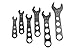 ICT Billet 6 piece Billet Aluminum Wrench Set 3 4 6 8 10 12 AN Fittings Thread Lightweight Ergonomic Compact Handle Designed & Manufactured in the USA 551465