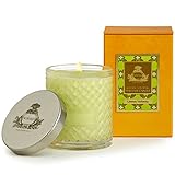 AGRARIA Luxury Woven Crystal Fragrance Lemon Verbena Perfume Scented Candle, 7 Ounces