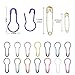 1200 PCS Bulb Safety Pins, 20 Assorted Colors Bulb Pins Metal Gourd Pins Pear Shaped Safety Pins Calabash Pins Clothing Tag Pins Knitting Stitch Markers with Storage Box for DIY Sewing Craft Making