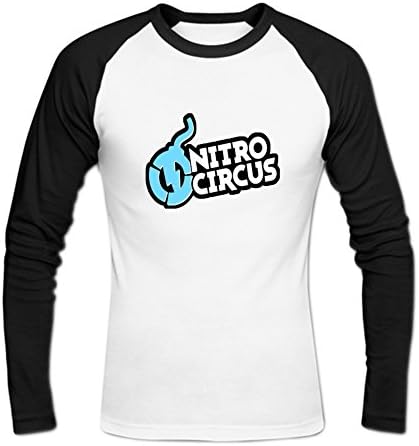 Mens Nitro Circus Logo Baseball T-shirt M White