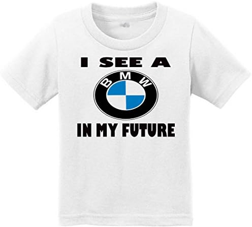 TallyWear USA I see a BMW in my future Toddler T-Shirt Toddler T shirt Gift Birthday (3T, White)