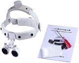 Hot Dental 3.5X420mm Binocular Loupes Surgical Medical Headband Dental Lab White view 2