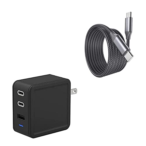 BoxWave Charger Compatible with Ulefone Note 6T PD Wall Charger Bundle  (65W), Power Delivery AC Adapter Wall