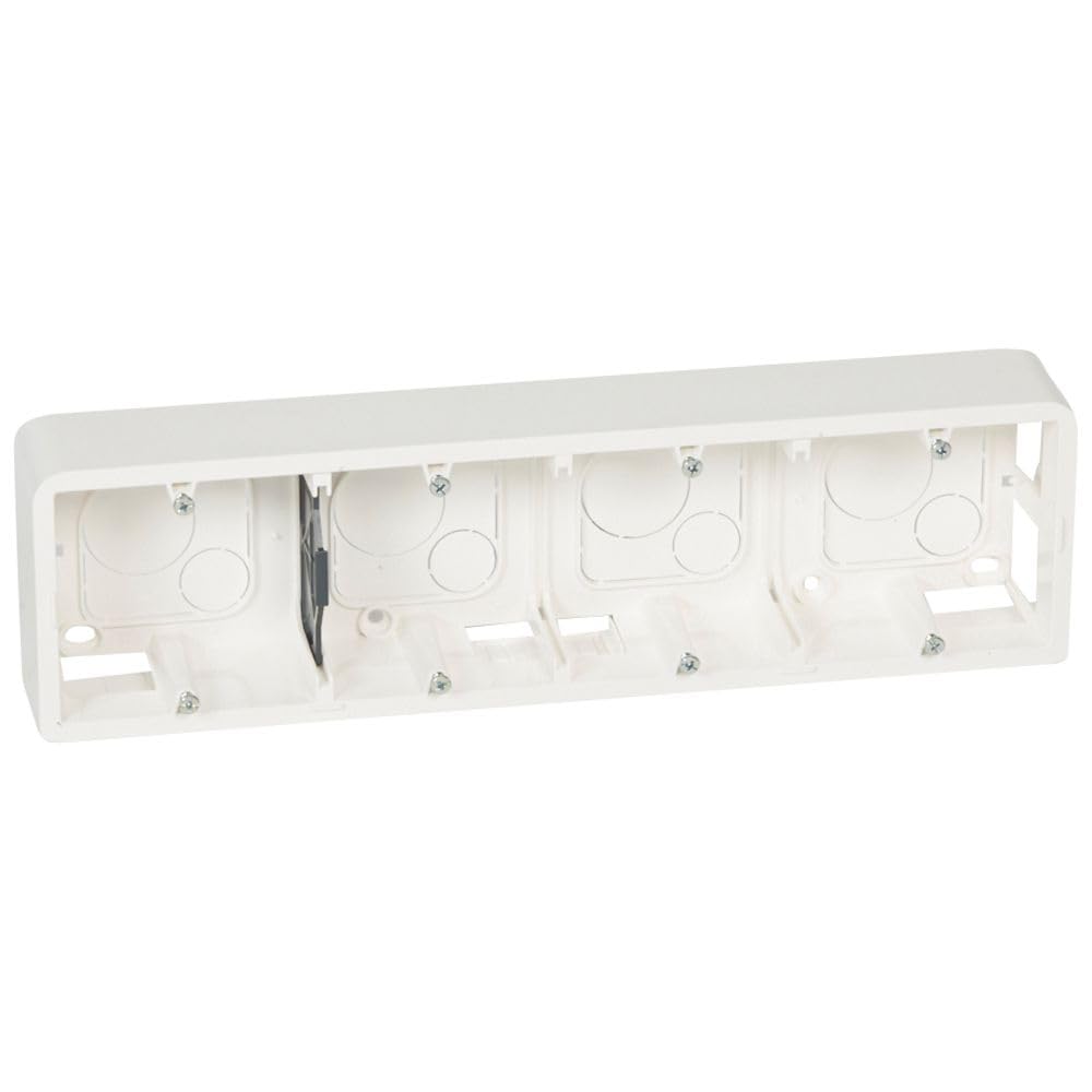 Legrand Mosaic 080284 Box for Surface Mounting 4 x 2 Modules Horizontal White