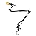 AOREAL Microphone Stand Adjustable Professional Desk Recording Microphone Suspension Boom Scissor Arm Stand With Microphone Clip,Table Mounting Clamp