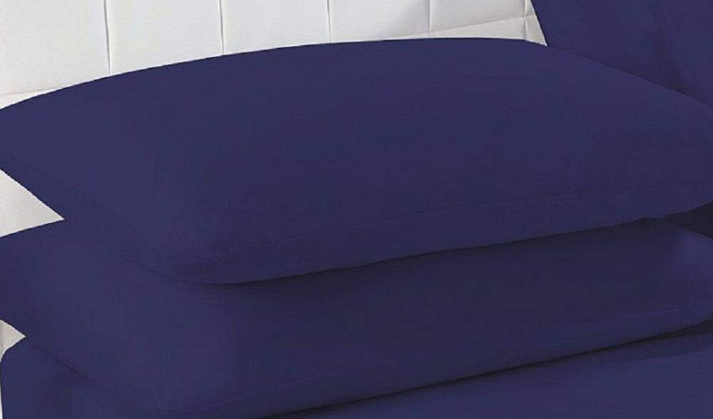Santex Polycotton Black Flat Sheet Double Easy Care Flat Bed Sheets Home Kitchen Bedding Linens