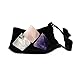 3 Chakra Pyramids - Black Velvet Bag - Rose Quartz, Quartz, Amethyst Rock Paradise COA