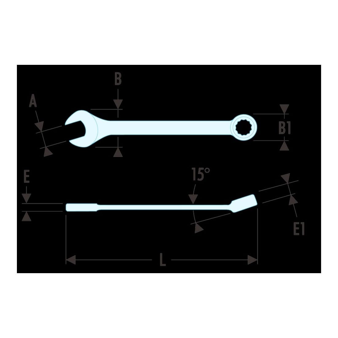 Facom Short 39.1/4-12c Joint 1/4-inch