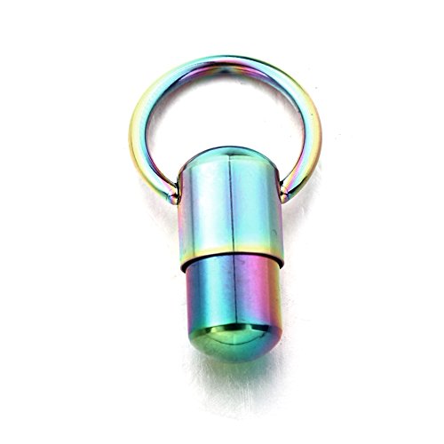 1 pc Rainbow Vibrating Nose Ring Pircing Vibrator with 2