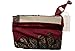 ZLTdream Women's Belly Dance Trangular Hip Scarf Grade Velvet Dark red