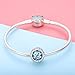 BAMOER Sterling Silver Radiant Murano Glass Charms Bead for Charms Bracelet