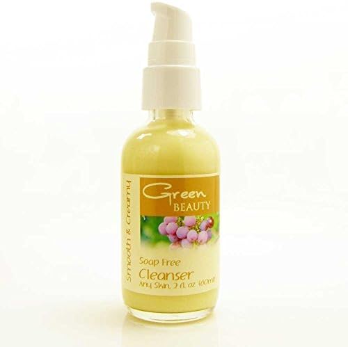 Cleansing milk for the face, natural face wash for dry skin, green beauty cleanser that leaves the face silky soft, eco friendly, cruelty free, soap free, natural cleanser.