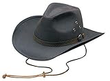 Outback Trading Co Men's Co. Oilskin Trapper Hat Black Medium