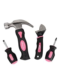 Apollo Precision Tools dt0240p Stubby Set, Rosa, 4-Piece, Donación hecha a Cáncer de Mama Research