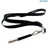 JK TECH Adjustable Dog Obedient Training Whistle to Stop Barking - Ultrasonic Sound Pet Training Whistle with Lanyard Strap