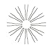 Marilyn Faye's U-Shaped Crinkled Hair Pins (Set of 12) (2.5 inch, Brown)