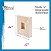 U.S. Art Supply Unfinished Cradled Wood Panels for Painting, 5 Pack of 4x4 inch - Studio Birch Wooden Canvas Boards 3/4