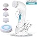 Facial Brush, ETEREAUTY Waterproof Body Facial Cleansing Brush for Deep Cleansing, Gentle Exfoliating and Removing Blackhead with 5 Brush Heads
