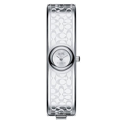 COACH Women's Scout 16mm Iconic Mini Bangle Etched Signature C Stainless Steel Watch