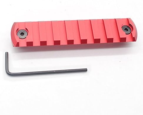 Red Keymod Rail Sections for Picatinny Weaver Rail