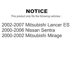 KUGEL Front Wheel Bearing Pair For Nissan Sentra