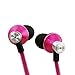 iKross In Ear 3.5mm Noise Isolation Stereo Earbuds with Microphone Hot Pink for Samsung Galaxy S4, Note 2 N7100, Galaxy Tab 3, Tab 2, Blackberry, iPhone, Smartphone, Cell Phone, MP3 Player and Tablet