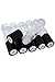 Leven Rose Solid Glass Roller Bottles, 6 PACK of 10ml Roll On Bottles, Refillable Roll On Bottles for Aromatherapy, Essential Oils & Carrier Oils