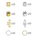 GUGELIVES 160PCS aluminum hair coil dreadlocks Beads Cuffs braiding clips Spring Twisted Braid hair rings for braids accessories
