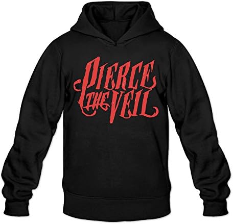 Red Pierce The Veil Classic Men's Hooded Sweatshirts Black M