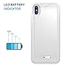 iPhone X Battery Case, (APPLE CERTIFIED), Press Play NERO iPhone 10 Portable Charger Slim Charging Case 3100mAh Extended Battery Pack Power Cases Juice Bank Cover (White)