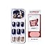 Kiss Products Impress Nails with Sporty Accents, Finish Line, Navy/Gold
