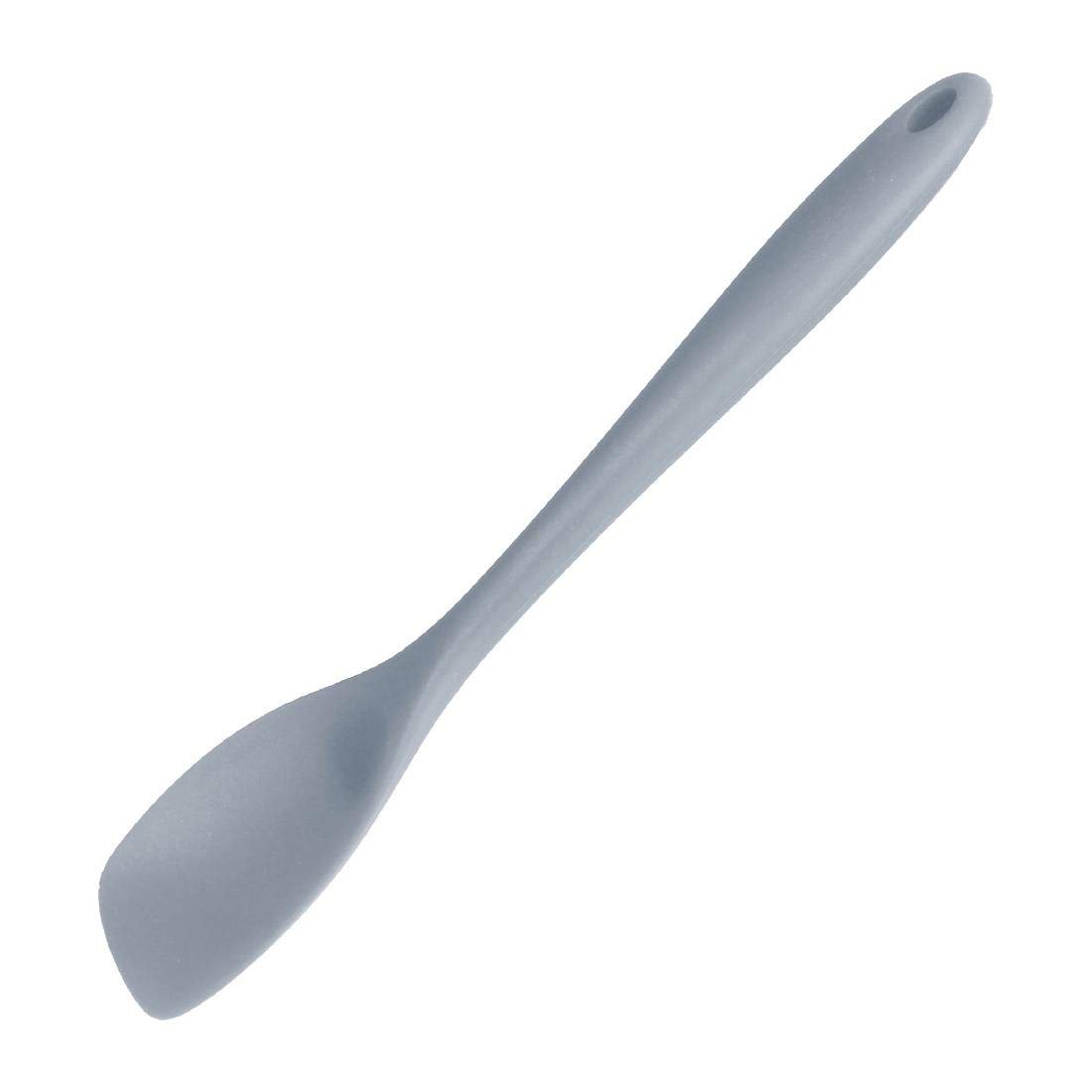 Vogue Silicone High Heat Mini Spoonula Grey - 200mm 8"