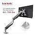 Loctek Monitor Arm Fits for 10-27 inches Computer Monitor, Gas Spring Adjusts Monitor Mount Height