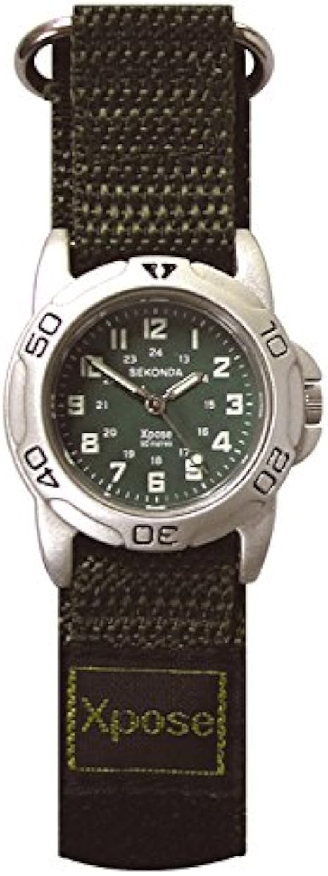 Sekonda Xpose Correa de Velcro Verde Oliva de la Boy Reloj 50 ...