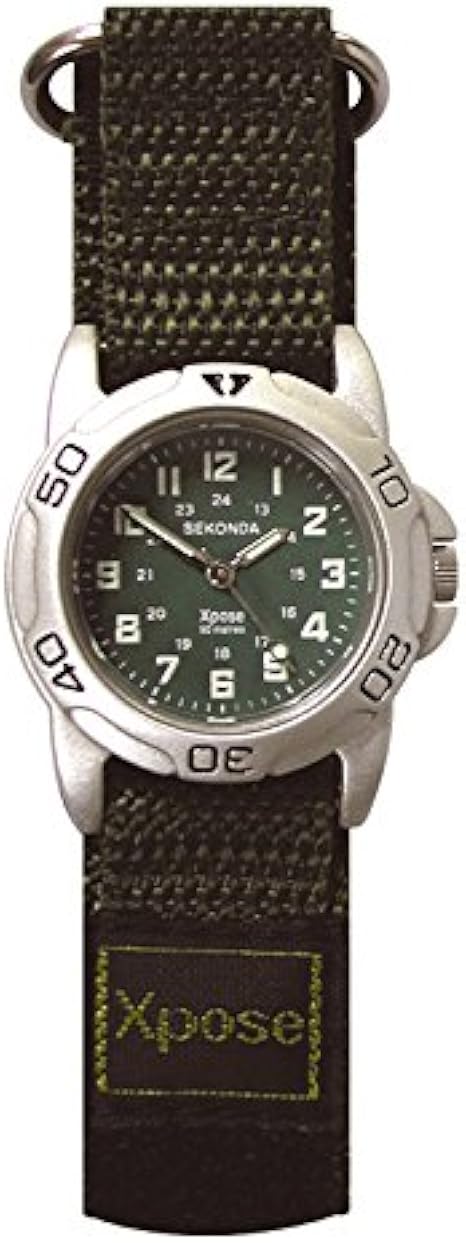 Sekonda Xpose Correa de Velcro Verde Oliva de la Boy Reloj 50 ...