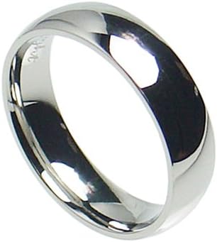 7mm Stainless Steel Comfort Fit Plain Wedding Band Ring Size 6-15 (6)