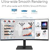 ASUS 34" Ultrawide Curved USB-C Docking Monitor VA34VCPSN QHD 100Hz Adaptive view 3