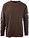 ChoiceApparel Mens Long Sleeve Thermal Waffle Pattern Crew Neck Shirts (L, 1802-BROWN)