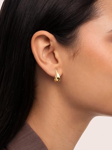 SINGULARU - Elisa Earrings. Brass with 18Kt Gold or Rhodium Plated Finish. Jewellery for Women