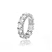 Jewelrysays Hip Hop CZ Jewelry Mens Fashion Zircon 1 Row Tennis Ring Gold Plated Dimond Ring Gifts