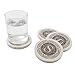 Thirstystone Monogram Letter S Absorbent Sandstone Coaster 4-Pack Made in The USA Decorative, Absorbent, Easily Wipes Clean