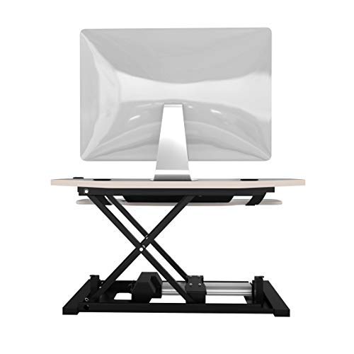 VersaDesk Power Pro Corner - 36" Electric Height-Adjustable Standing Desk - Sit to Stand Desktop with Keyboard and Mouse Tray - Gray - Thumbnail 4