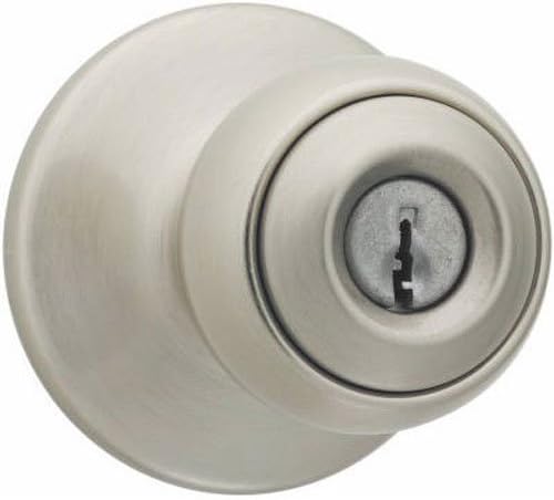 WEISER LOCK GAC531 Y15 SMT MS 6LR1 Yukon Entry Knob, Satin Nickel by Weiser