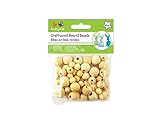 Craftwood Round Beads Assorted 10-16mm 60/Pkg-Natural