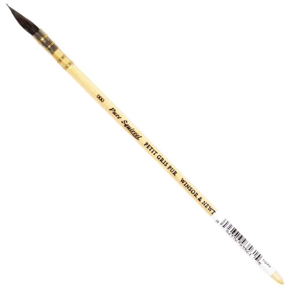 Winsor & Newton Size 000 Pure Squirrel Pointed Wash Brush