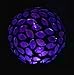 Solar Colorful Flower Petal Ball Light (#Blackm002P), Solar Power Multi-Color Color Changing LED Mosaic Glass Decorative Garden Yard Light Stake