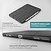 TineeOwl Mocha 2018 iPad Pro 11 inch Ultra-Slim Clear Case with Pencil Holder + Tri-fold Stand Cover, Supports Apple Pencil Wireless Charging [Absorbs Shock] Flexible TPU, Lightweight (Frosted Black)