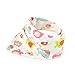 Bandana Baby Bibs For Girls by ABI Kids - Cute Pretty Princess 100% Cotton Stylish Anti-Smell Anti-Bacterial Apron Quick Dry Avoids Drool Rash with Nickel-Free Snaps Best for Sensitive Skin Buy Now!